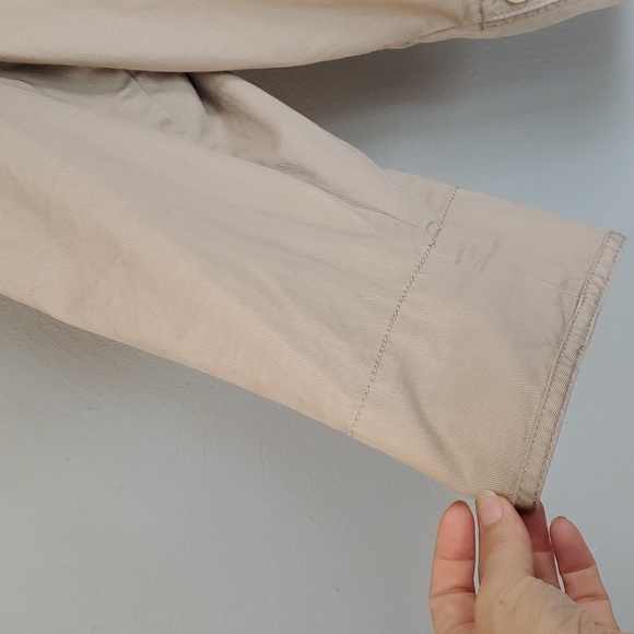 Old Navy women's zipped, hooded poncho jacket. Tan, XL/XXL - Picture 4 of 9